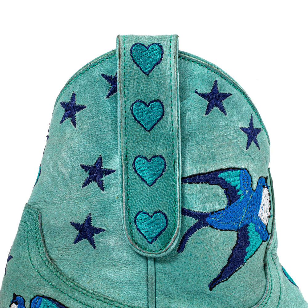 Golondrina Aqua Cowboy Boots | Aquatic and Bold Style | Mexicana