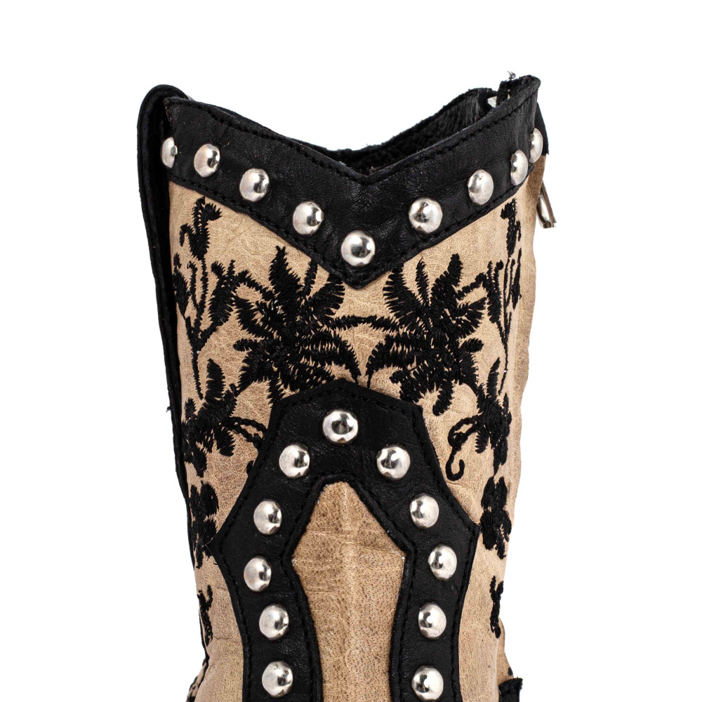 Santiags Ultima Bone | Style intemporel en couleur os | Mexicana