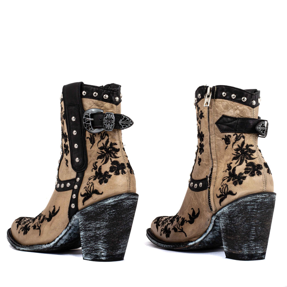 Santiags Ultima Bone | Style intemporel en couleur os | Mexicana