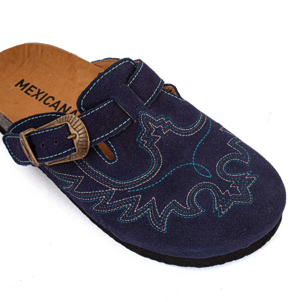 Cowboy clogs - Bahia suede navy - Women