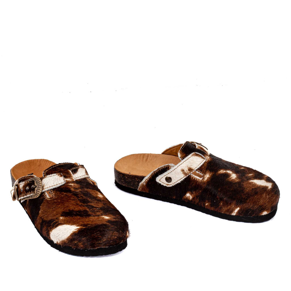 Cowboy clogs - Coral cavalino - Women