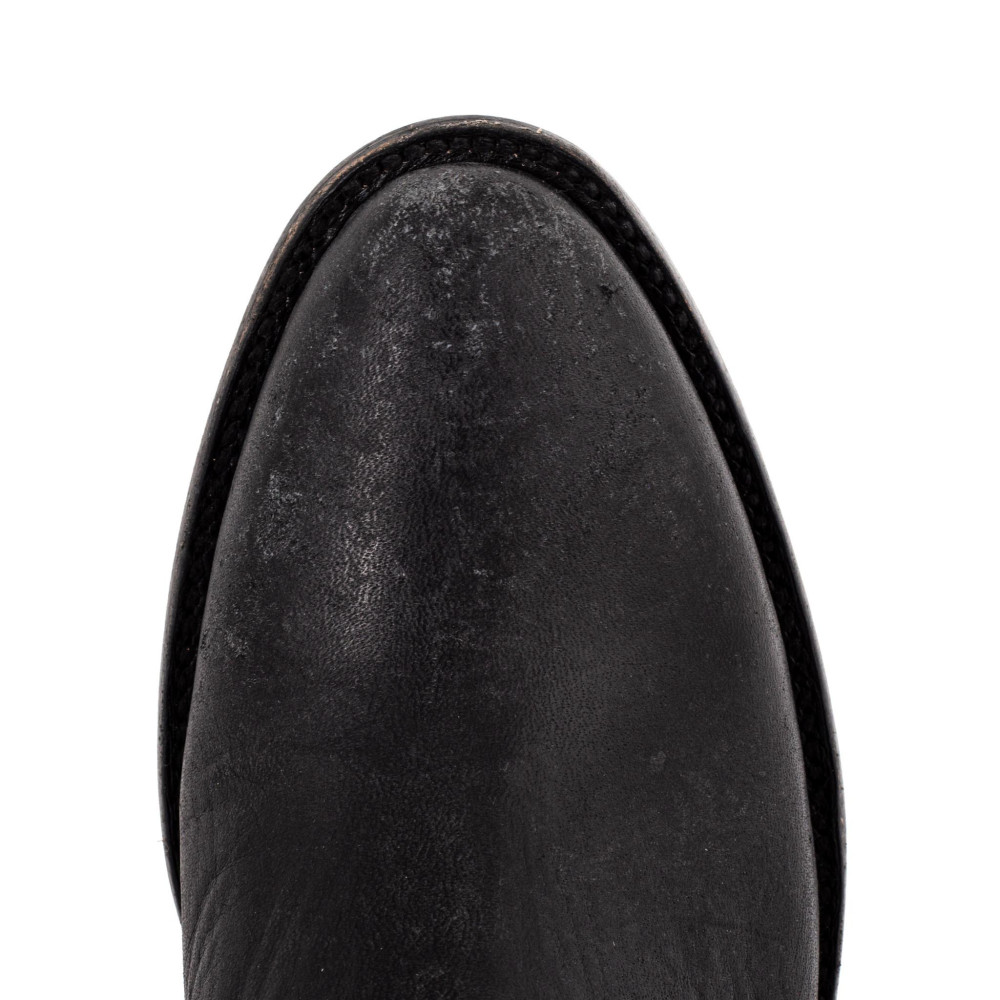 Bottines de moto avec boucles - Santana black - Santiags femme