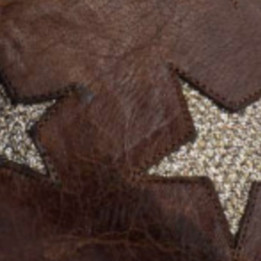 Bottes en cuir marron avec motifs étoile - Circus oryx gold - Santiags femme