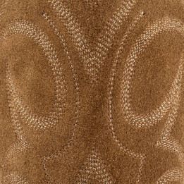 Bottes santiags en cuir suede, surpiqures multicolores - Fantasia Bentley Dijon - Santiags femme