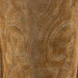 Bottes santiags en cuir suède viellis, surpiqures multicolores - Fantasia Bentley - Santiags femme