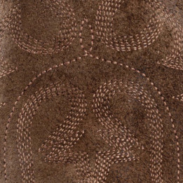 Bottes santiags a bout rond et a motif aigle - Aguila mex 11 suede BROWN - Santiags femme