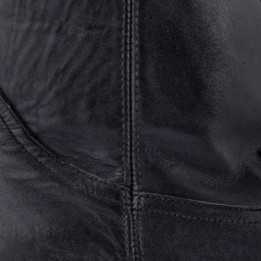 Low boots noires en cuir vieilli avec franges et medaillon western - Bonnie black - Santiags femme